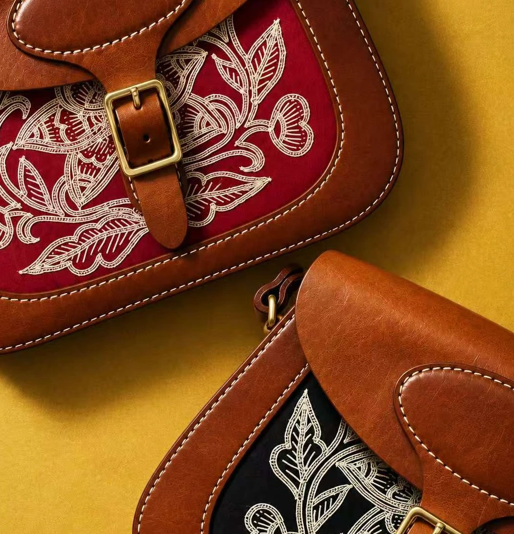 Embroidered Leather Bags
