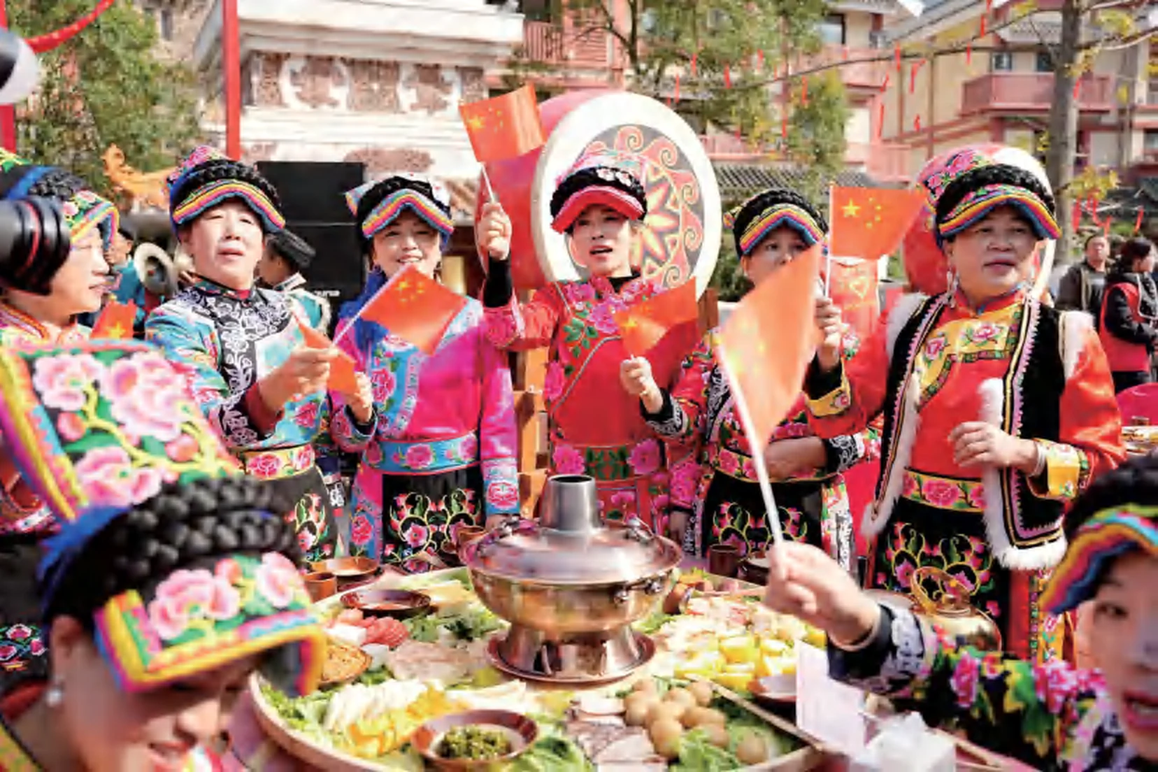 The warmth of Qiang New Year